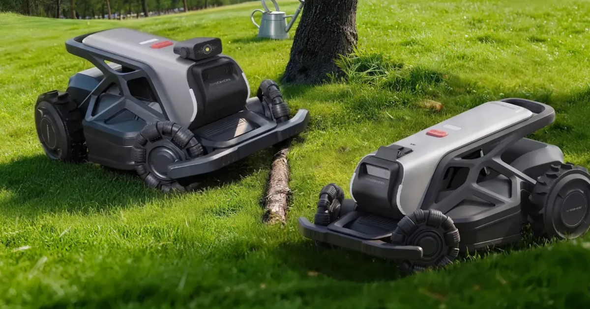 Robot tondeuse AIRSEEKERS Tron Plus avec système FlowCut et mode Nuit